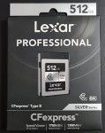 Lexar 512GB Professional CFexpress Type B Card SILVER, AKCIJA 375 Eura