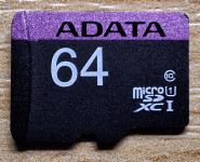 MicroSD kartica ADATA 64GB HC