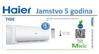 Klima uređaj Haier Tide 3,5 kW, inverter, wi-fi. 5 godina jamstva.