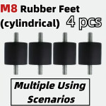 4 gumena nosača s M8 navojem za klime i ostale uređaje