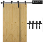 Kompletni set kliznih vrata 200 cm, okov za klizna vrata, tračnica za