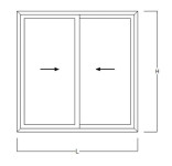 NAJJEFTINIJI ALU SLIDE KLIZNI SISTEM U HR - 210X200 DVOKRILNI TERMO