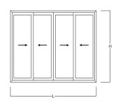 NAJJEFTINIJI ALU SLIDE KLIZNI SISTEM U HR-320x220-četverokrilni