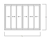 NAJJEFTINIJI ALU SLIDE KLIZNI SISTEM U HR - 470X220 ŠESTEROKRILNI