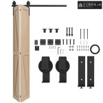 Set okova za klizna vrata 122 cm Set okova za dvokrilna klizna vrata s