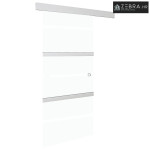 Staklena klizna vrata ESG i aluminija 90 x 205 cm - 90 x 205 cm S meki