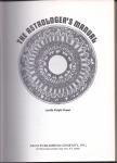 Landis Knight Green - Astrologer's Manual, ARCO, New York, 1975.