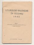 Liturgijski kalendar za godinu 1945