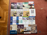 Razni udžbenici za 1. 2. 3. 4. razred srednjih škola