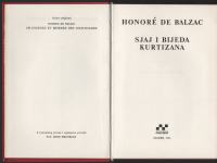 Honoré de Balzac - Sjaj i Bijeda Kurtizana