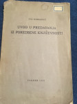 I. Hergešić, Uvod u predavanja iz poredbene knjiž, 1937.