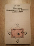 Luko Paljetak : Who were Shakespeare's Sonnets written for?