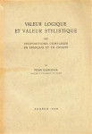 Petar Guberina: Valeur logique et valeur stylistique...