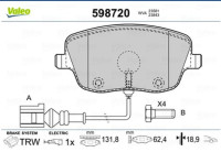 Disk pločice Škoda Fabia Roomster Seat Ibiza VW Polo prednje VALEO