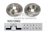 KOČIONI DISK TOYOTA VERSO S [2010-2016] ZADNJA DISK PLOČA **NOVO**