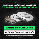 TOYOTA DIJELOVI KOČIONOG SISTEMA (diskovi, pločice, čeljusti...)