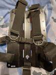 Aluminiski backplate i harness