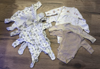 Komplet pidžama i bodija - 50/56/62 - Primark