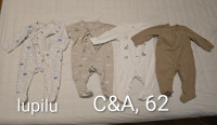 Lot za dječake 62, 62/68 i 68 (C&A, lupilu), vreće za spavanje 70