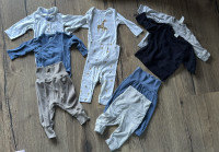 Lot hlačice, bodiji, majice iz H&M, 62