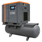 Vijčani kompresor s inverterom | 500 L | 15 kW | 10 bar | 740 - 2150 l
