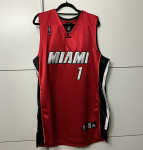 Adidas Chris Bosh #1 Miami Heat HWC Authentic Red Adidas Jersey