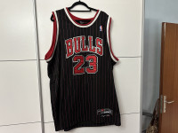 NBA Bull's Michael Jordan 23 Nike 1984 Flight 8403 Black Red Jersey