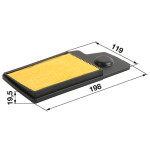 Filter zraka za kosilice Yamaha YLM 446, YLM 453