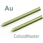 Par elektroda od zlata za koloidno zlato 55 x 1,5 mm, 99,99% čisto