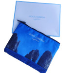Dolce & Gabbana Light Blue Toiletry GWP Textile Pouch Blue