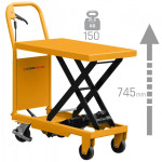 Platforma s nožnim škarastim podizačem TA15B 150kg 745mm CORMAK