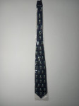 Kravata 23 - crna - ornamenti