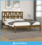 Okvir za krevet od borovine boja meda 120x190cm 4FT mali bračni - NOVO
