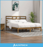 Okvir za krevet od masivne borovine boja meda 200 x 200 cm - NOVO
