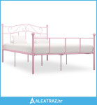 Okvir za krevet ružičasti metalni 120 x 200 cm - NOVO