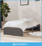 Okvir za krevet sivi drveni 75 x 190 cm 2FT6 mali jednokrevetni - NOVO
