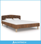 Okvir za krevet od umjetne brušene kože smeđi 120 x 200 cm - NOVO
