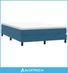 Box Spring krevet bez madraca tamnoplavi 140x210 cm samt - NOVO