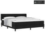 Box spring krevet s madracem Crna 200 x 180 cm Poliester