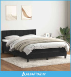 Box spring krevet s madracem crni 160x210 cm baršunasti - NOVO