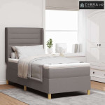 Box spring krevet Sivo-smeđa 80 x 200 cm tkanina