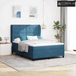 Box spring krevet Tamno plava 200 x 160 cm Poliester