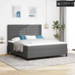 Box spring krevet Tamno siva 180 x 200 cm tkanina