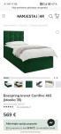 Boxspring krevet 80x200 s prostorom za pohranu