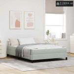 Box spring krevet Svijetlo siva 140 x 200 cm tkanina - Svjetlosiva 140