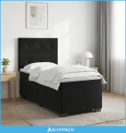 Boxspring krevet s madracem Crna 100 x 200 cm Baršun - NOVO