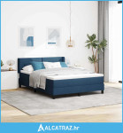 Boxspring krevet s madracem s madracem Plava 160 x 200 cm - NOVO