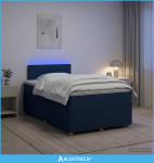 Boxspring krevet s madracem Plava 120 x 200 cm Tkanina - NOVO