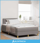 Boxspring krevet s madracem Sivo-smeđa 120 x 190 cm tkanina - NOVO