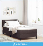 Boxspring krevet s madracem Tamno smeđa 90 x 190 cm tkanina - NOVO